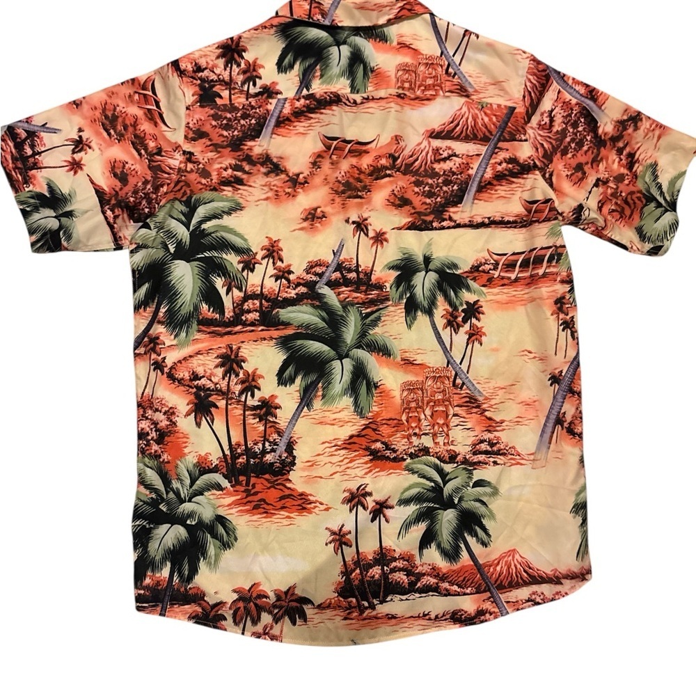 Tropical Hawaiian Print Men's Button Up Shirt SET OF 2! - Picture 3 of 12
